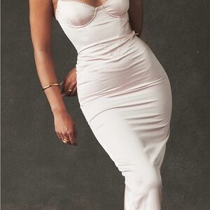 Elegant Pink Slip Dress